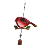 Maxbell Bird Shape Outdoor Wind Chimes Hanging Musical Wind Chime Red Bell