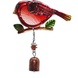 Maxbell Bird Shape Outdoor Wind Chimes Hanging Musical Wind Chime Red Bell