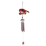 Maxbell Bird Shape Outdoor Wind Chimes Hanging Musical Wind Chime Red Tubes