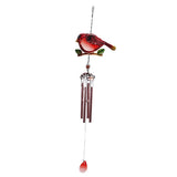 Maxbell Bird Shape Outdoor Wind Chimes Hanging Musical Wind Chime Red Tubes