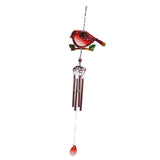 Maxbell Bird Shape Outdoor Wind Chimes Hanging Musical Wind Chime Red Tubes