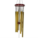 Maxbell Outdoor Garden Wind Chime Deep Tone Aluminium Tube Windchimes Pendant Golden