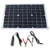 Maxbell 20W Flexible Solar Panel Battery Charging Kit with Car Charger for Car Boat