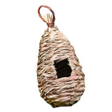 Maxbell Handwoven Straw Bird Nest House Hatching Grass Cave