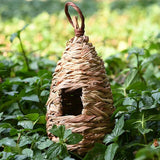 Maxbell Handwoven Straw Bird Nest House Hatching Grass Cave