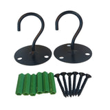 Maxbell 2pcs Wall Mount Ceiling Hooks Iron Wall Mount Lanterns Hanger for Planters