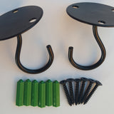 Maxbell 2pcs Wall Mount Ceiling Hooks Iron Wall Mount Lanterns Hanger for Planters