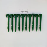 Maxbell 10Pcs/Set Plastic Garden Stakes Tent Pegs