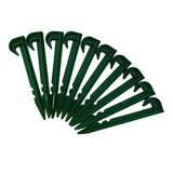 Maxbell 10Pcs/Set Plastic Garden Stakes Tent Pegs