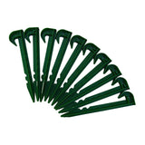 Maxbell 10Pcs/Set Plastic Garden Stakes Tent Pegs