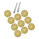 Maxbell 10Pcs Diamond Cutting Wheel with 2pc Mandrel (3mm) for Rotary Tools 30mm