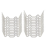 Maxbell 25Pcs Greenhouse Glazing Clips Stainless Steel W Spring Wire for Greenhouse