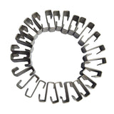 Maxbell 25pcs Stainless Steel Z-Lap Type Greenhouse Glazing Clips Garden Supplies
