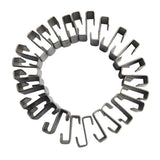 Maxbell 25pcs Stainless Steel Z-Lap Type Greenhouse Glazing Clips Garden Supplies