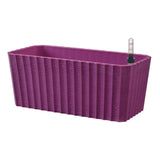 Maxbell 11'' Self Watering Planter with Water Level Gauge Decorative Flowers Pots