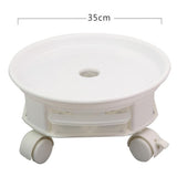 Maxbell Movable Flower Pot Tray Rolling Plant Caddy Flowerpot Base Plant Stand 24cm