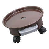 Maxbell Plant Caddy - Round Plant Trolley Saucer Tray with Caster  Dia 30cm