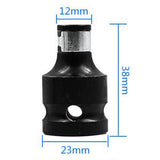 Maxbell 1/2 Drive To 1/4 Hex Shank Converter Quick Release Screwdriver Bit Adapters