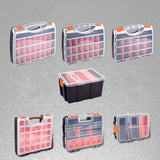 Maxbell Portable Plastic Tool Box Parts Box Storage Components Box 15.6x21.5x11.5cm