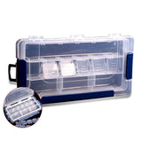 Maxbell Portable Plastic Tool Box Parts Box Storage Components Box 15.6x21.5x11.5cm