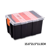 Maxbell Portable Plastic Tool Box Parts Box Storage Components Box 15.6x21.5x11.5cm