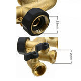 Maxbell 4 Way Garden Hose Splitter Heavy Duty Water Hose Adapter Europe Thread