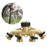 Maxbell 4 Way Garden Hose Splitter Heavy Duty Water Hose Adapter Europe Thread