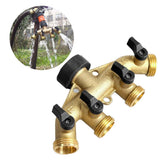 Maxbell 4 Way Garden Hose Splitter Heavy Duty Water Hose Adapter Europe Thread