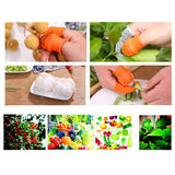 Maxbell Garden Silicone Thumb Knife Harvesting Plant S(with Latex Finger Cover)