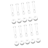 Maxbell Plastic Pool Joint Pins & Rubber Seals for Intex Metal Frame Pool 10Pcs