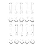 Maxbell Plastic Pool Joint Pins & Rubber Seals for Intex Metal Frame Pool 10Pcs