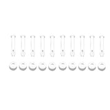 Maxbell Plastic Pool Joint Pins & Rubber Seals for Intex Metal Frame Pool 10Pcs