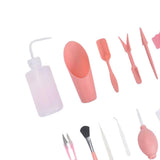 Maxbell 1 Set Succulent Tool Mini Garden Set Bonsai Plant Kits  Set of 12 Pink