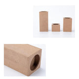 Pack of 3 Wooden Tealight Candle Holder Succulent Planter Round Hole