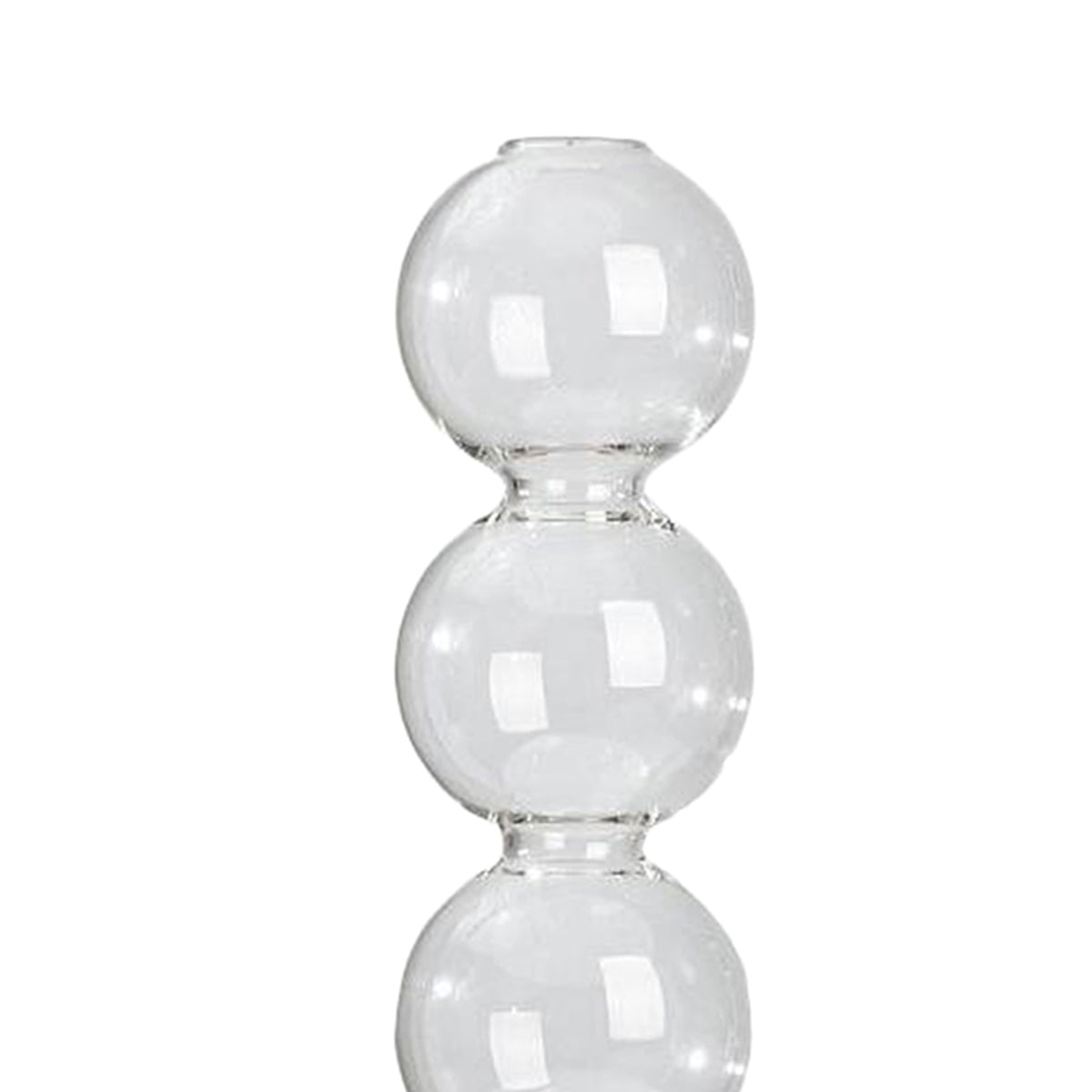 Maxbell  Glass Bud Vase for Short Flowers Unique Flower Vase for Home Decor L Size