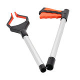 Trash Picker Upper Reacher Grabber 32 Inch Foldable Reaching Arm Orange