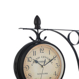 Maxbell Outdoor Garden Wall Clock Double Sided Cast Bracket Art Clock