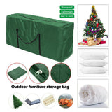 Xmas Tree Storage Bag Heavy Duty with Handles and Sleek Zipper 116x47x51cm