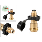 Maxbell QCC Propane Tank Cylinder Adapter Camping BBQ 50LB Pressure Regulator Valve