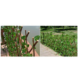 Retractable Artificial Garden Fence Expandable Faux Ivy Privacy Fence Decor