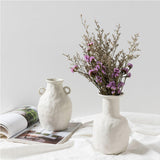 Maxbell  Nordic Minimalism Irregular Ceramic Vase Art Exhibition Hall Flower Vase Style H