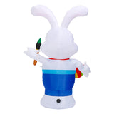 EU Plug Inflatable Easter Bunny Luminous Rabbit Model Outdoor Holiday Doll A 180cm