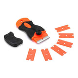 Maxbell Razor Blade Scraper w/ Plastic Blades Decal Remover Tool for Auto Window