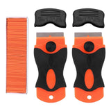 Maxbell Razor Blade Scraper w/ Plastic Blades Decal Remover Tool for Auto Window