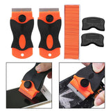 Maxbell Razor Blade Scraper w/ Plastic Blades Decal Remover Tool for Auto Window