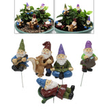 Maxbell 5x Fairy Miniature Figurine Garden Ornament Yard Decor House Accessories