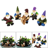 Maxbell 5x Fairy Miniature Figurine Garden Ornament Yard Decor House Accessories