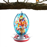 Maxbell Leak-Proof Hummingbird Nectar Feeder with 4 Feeder Ports Easy to Clean D