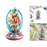 Maxbell Leak-Proof Hummingbird Nectar Feeder with 4 Feeder Ports Easy to Clean D