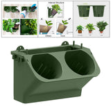 Maxbell Vertical Garden Hanging Flower Pot Indoor Outdoor Wall Planter Dark Green